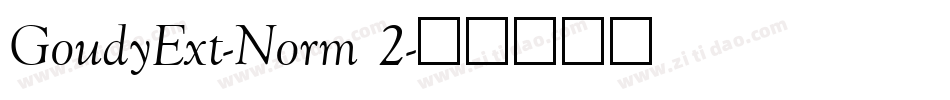 GoudyExt-Norm 2字体转换